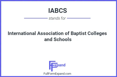 Full form of IABCS