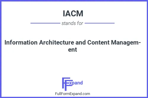 Full form of IACM