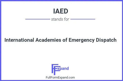 Full form of IAED