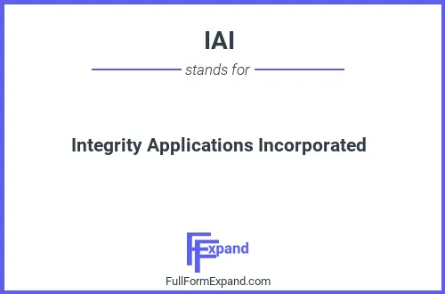 Full form of IAI