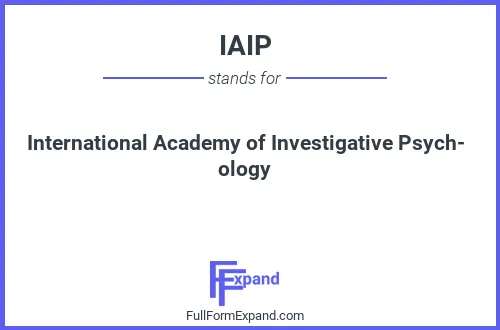 Full form of IAIP