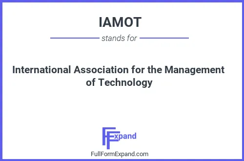 Full form of IAMOT