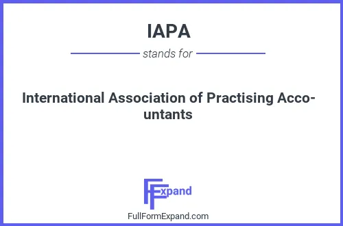 Full form of IAPA