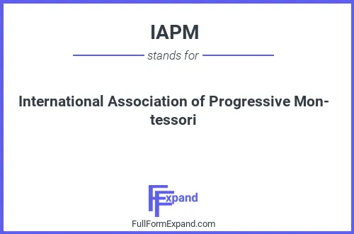 Full form of IAPM