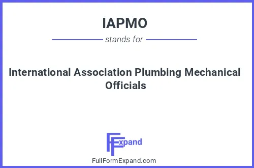 Full form of IAPMO
