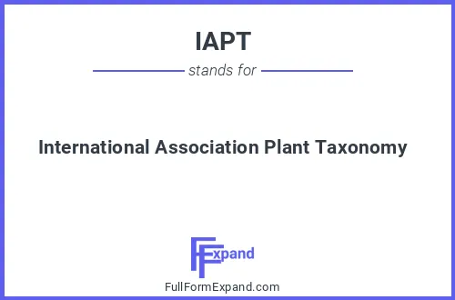 Full form of IAPT