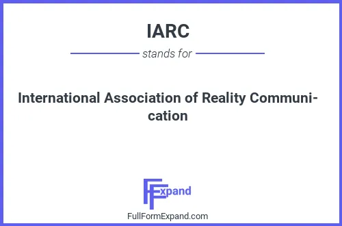 Full form of IARC