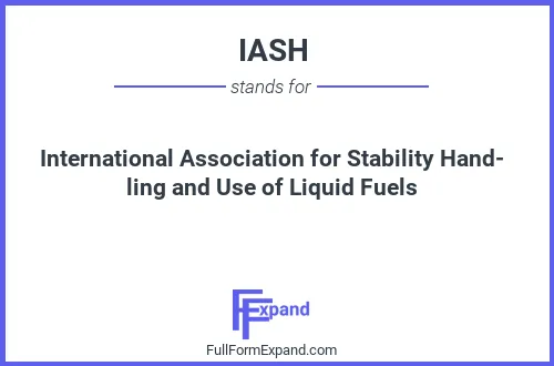 Full form of IASH