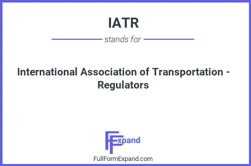 Full form of IATR