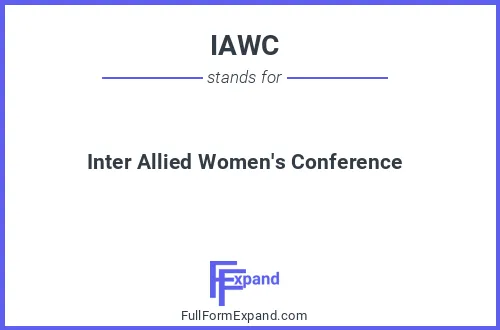 Full form of IAWC