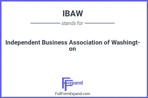 Full form of IBAW