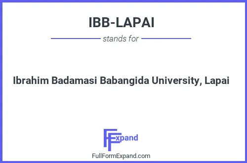 Full form of IBB-LAPAI