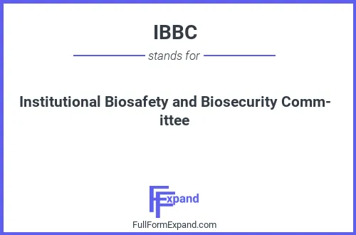 Full form of IBBC