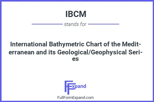 Full form of IBCM