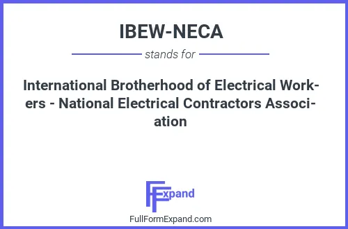 Full form of IBEW-NECA