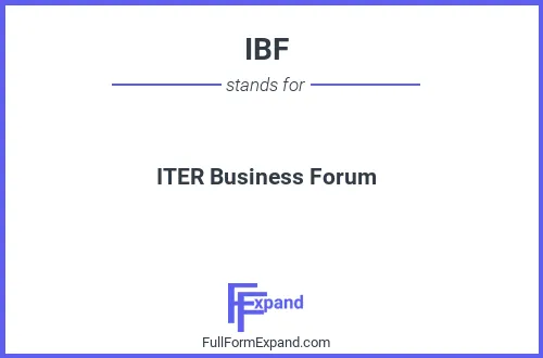 Full form of IBF