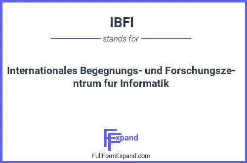 Full form of IBFI