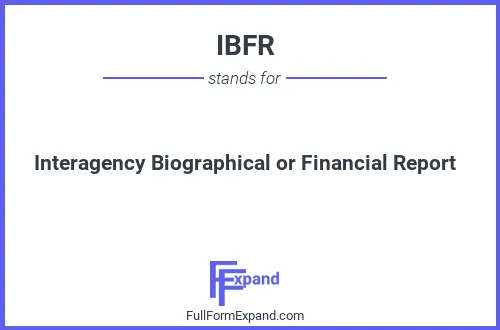 Full form of IBFR