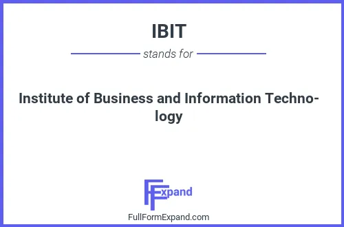 Full form of IBIT