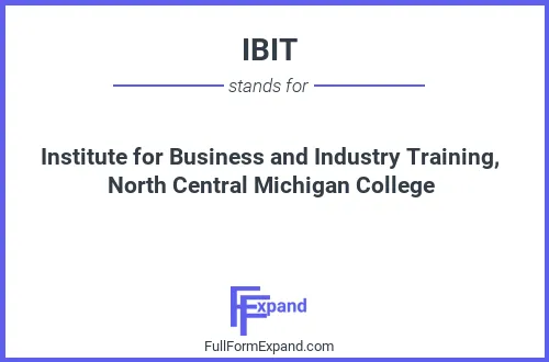 Full form of IBIT