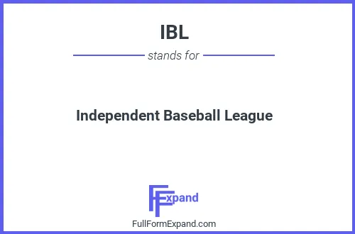 Full form of IBL