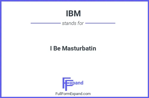 Full form of IBM