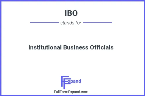 Full form of IBO