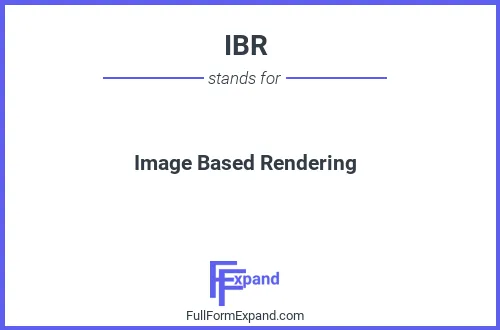 Full form of IBR