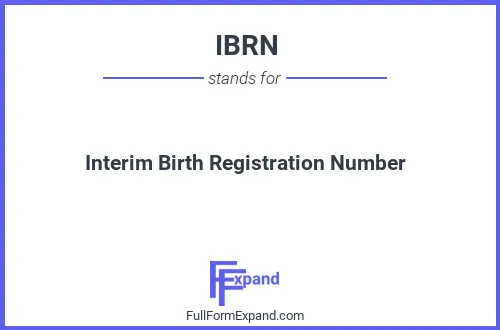 Full form of IBRN