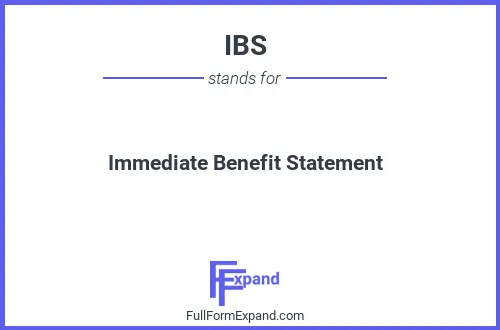 Full form of IBS