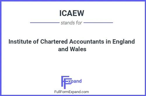 Full form of ICAEW