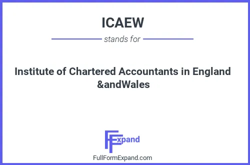Full form of ICAEW