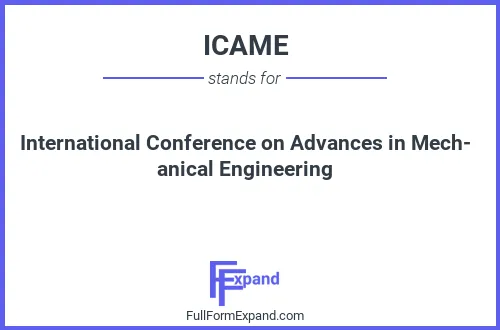Full form of ICAME