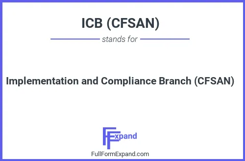 Full form of ICB (CFSAN)