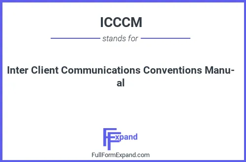 Full form of ICCCM