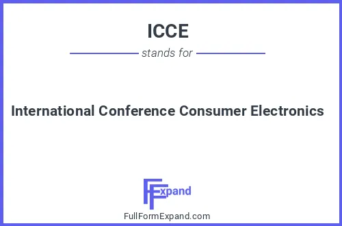 Full form of ICCE