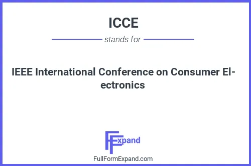 Full form of ICCE