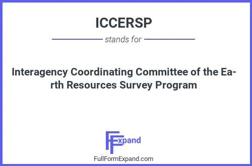 Full form of ICCERSP