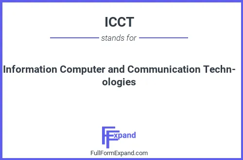 Full form of ICCT