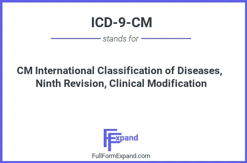 Full form of ICD-9-CM