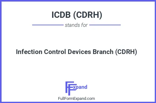 Full form of ICDB (CDRH)