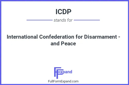 Full form of ICDP