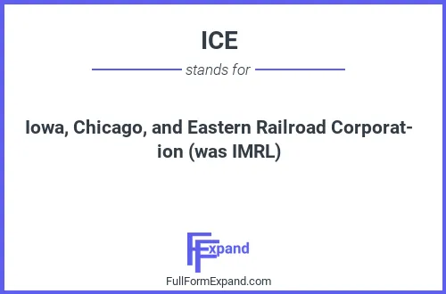 Full form of ICE