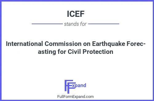Full form of ICEF