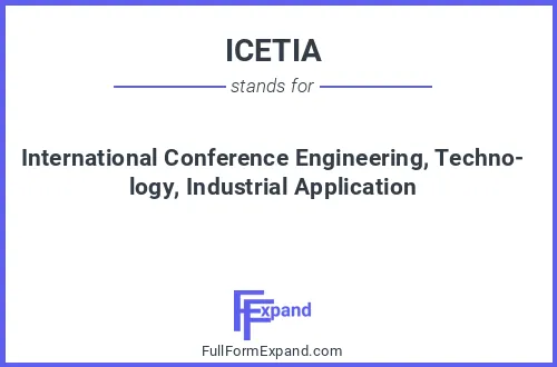 Full form of ICETIA