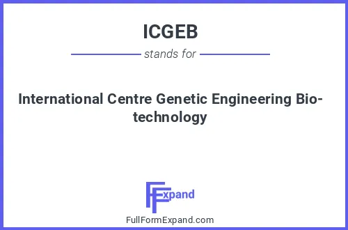 Full form of ICGEB
