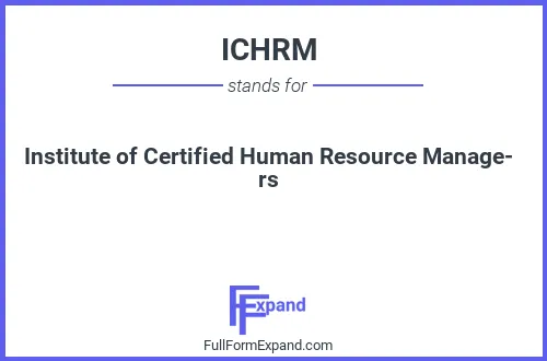 Full form of ICHRM
