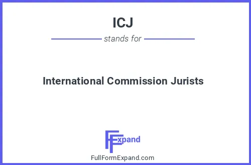 Full form of ICJ