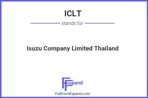 Full form of ICLT