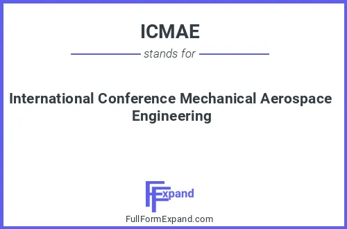 Full form of ICMAE